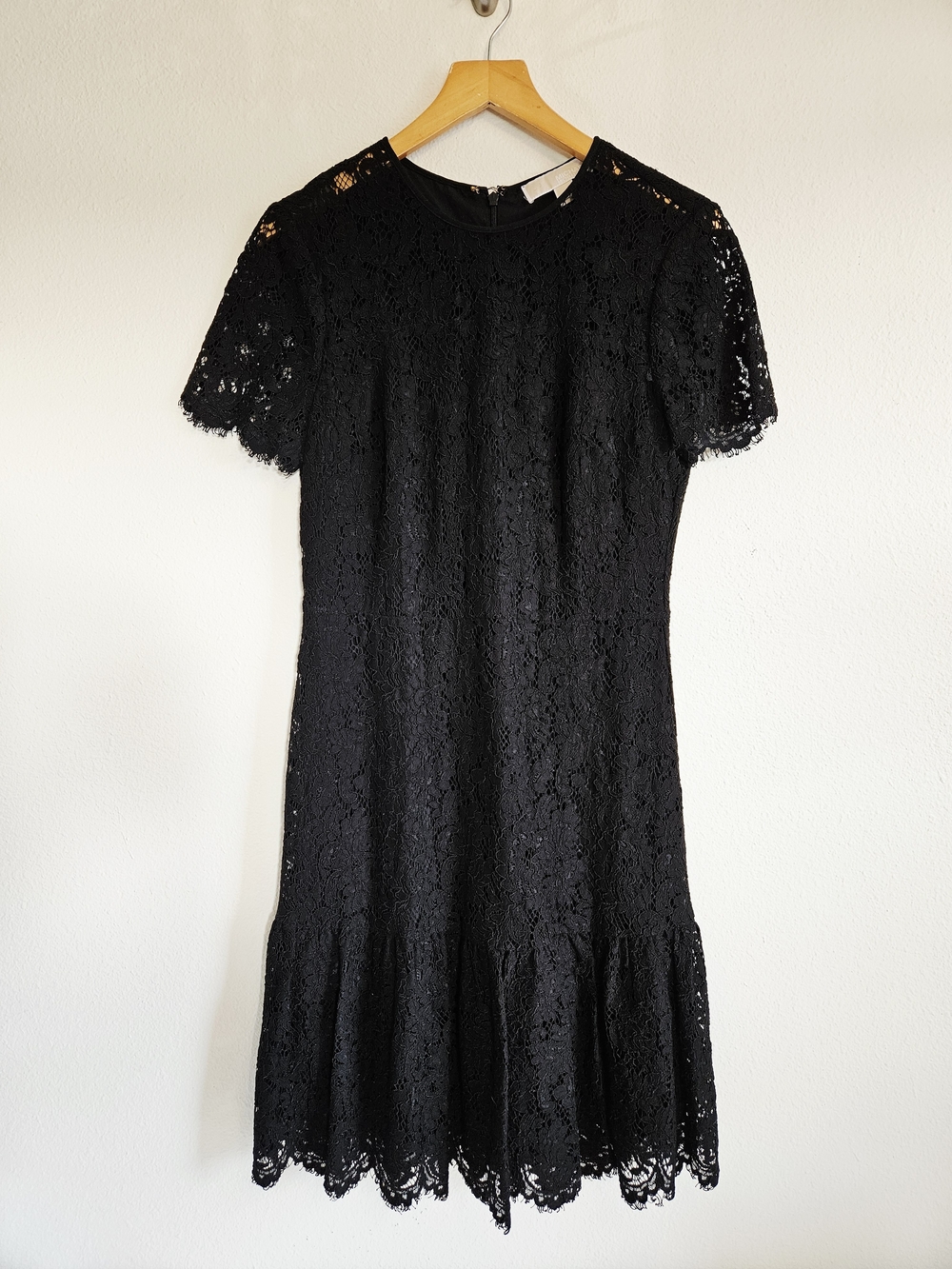 MICHAEL Michael Kors Black Lace Short-Sleeve Dress
